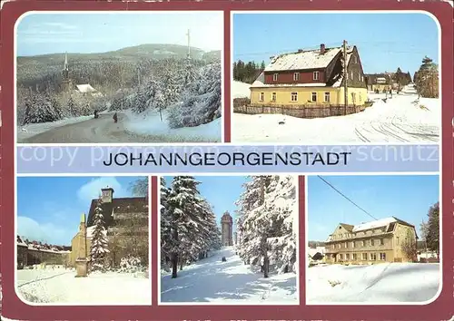 Johanngeorgenstadt Blatensky Postmeilensaeule Auersberg Steinbach Kat. Johanngeorgenstadt