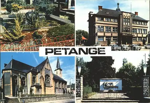 Petange Hotel de Ville Eglise Monument aux Morts Kat. Petange