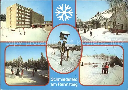 Schmiedefeld Rennsteig Skilift Eisenberg Erholungsheim Schoene Aussicht Kat. Schmiedefeld Rennsteig