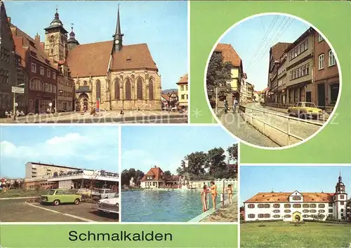 Schmalkalden Altmarkt Freibad Schloss Wilhelmsburg Kat. Schmalkalden