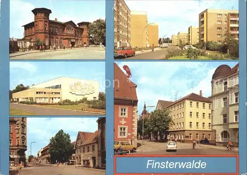 Finsterwalde Bahnhof Sporthalle Ernst Thaelmann Strasse Restaurant Saengerstadt Kat. Finsterwalde