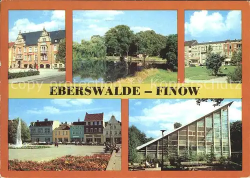 Eberswalde Schleuse am Finowkanal Wilhelm Pieck Strasse Restaurant Tierparkt Kat. Eberswalde Waldstadt