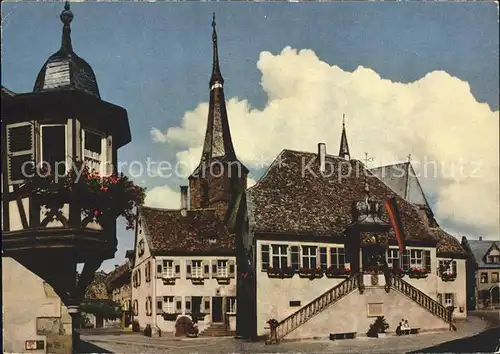 Deidesheim Rathaus mit Barocktreppe Kat. Deidesheim