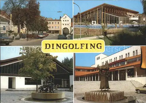 Dingolfing Marienplatz Schwimmbad Eishalle Rathaus Kat. Dingolfing