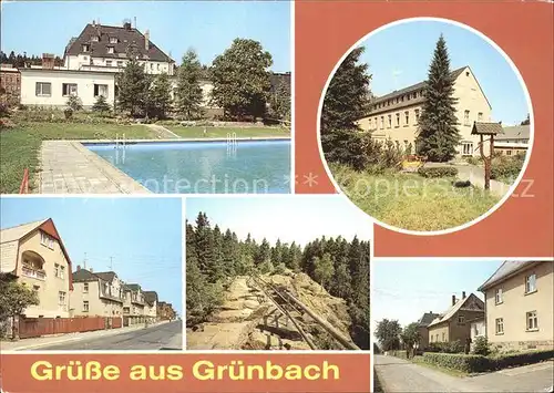 Gruenbach Vogtland Ferienheim Geschwister Scholl Erholungsheim Louis Mueller Kat. Gruenbach Vogtland
