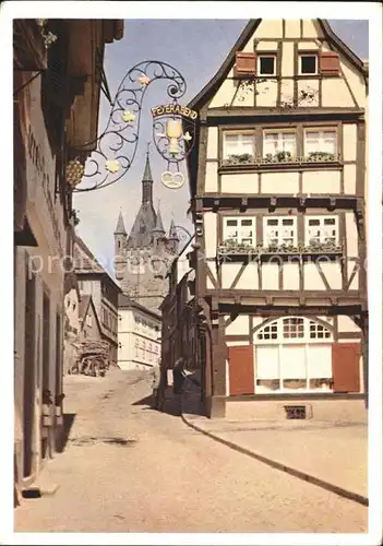 Bad Wimpfen Altstadt mit Blauem Turm Kat. Bad Wimpfen