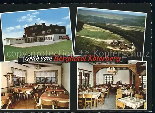 Koeterberg Berghotel Restaurant Kat. Luegde