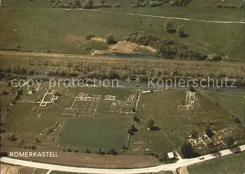 Eining Fliegeraufnahme Koemerkastell Abusina Ausgrabungen Kat. Neustadt a.d.Donau