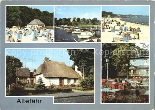 Altefaehr Ruegen Strand Hafen Kurhaus Kat. Altefaehr