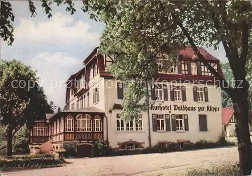 Bad Klosterlausnitz Kurhotel Waldhaus zur Koeppe Kat. Bad Klosterlausnitz