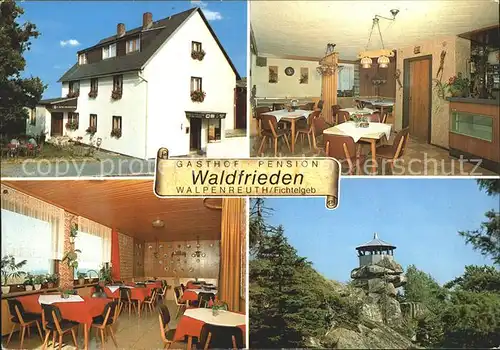 Walpenreuth Oberfranken Gasthaus Pension Waldfrieden Kat. Zell