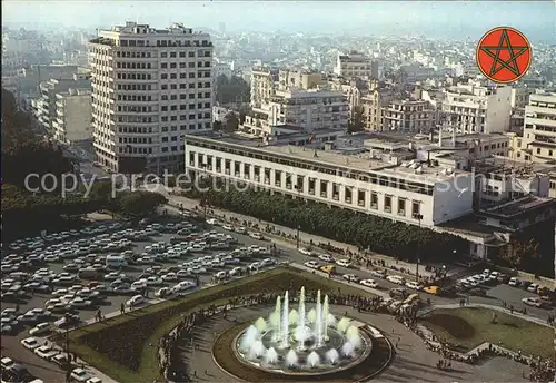 Casablanca Place des Nations Unies Fontaine Kat. Casablanca