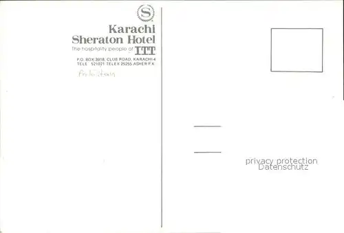 Karachi Sheraton Hotel Kat. Karachi