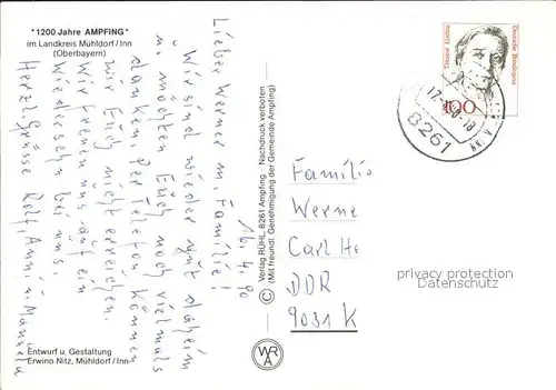 Ampfing 1200 Jahre Kat. Ampfing