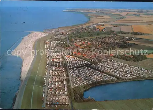 Neuharlingersiel Fliegeraufnahme Camping Strand Kat. Neuharlingersiel