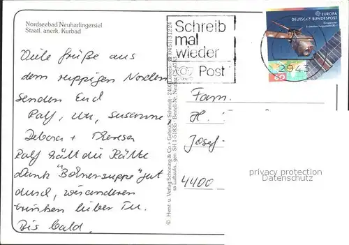 Neuharlingersiel Fliegeraufnahme Camping Strand Kat. Neuharlingersiel
