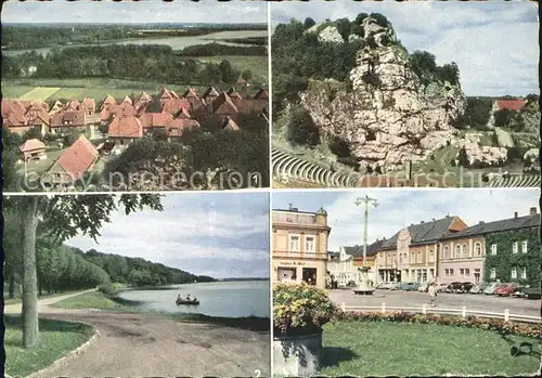 Bad Segeberg Blick vom Kalkberg Grosser See Markt Kat. Bad Segeberg