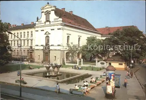 Legnica Platz mit Brunnen Kat. Liegnitz Niederschlesien