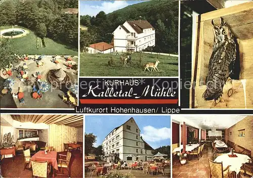 Hohenhausen Lippe Kurhaus Kalletal Muehle Kat. Kalletal