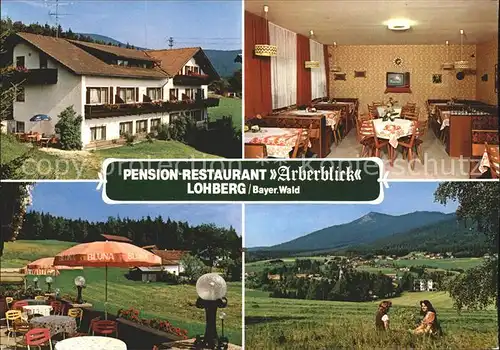 Lohberg Lam Pension Restaurant Arberblick Kat. Lohberg