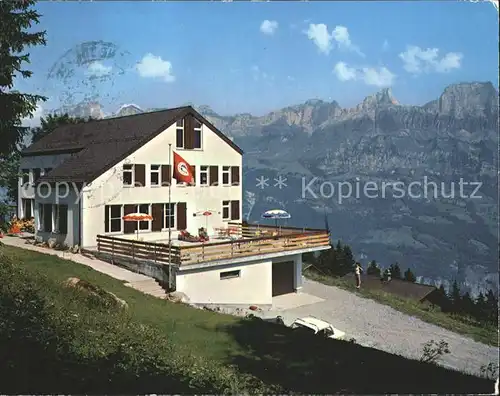 Tannenbodenalp Naturfreundehaus Flumserberge Kat. Tannenbodenalp