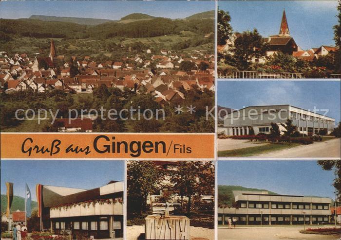 AK / Ansichtskarte Gingen Fils Fliegeraufnahme Kat. Gingen an der Fils