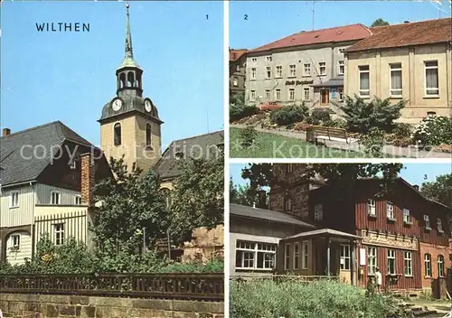 Wilthen Kirchenpartie Haus Bergland Ferienheim Kat. Wilthen