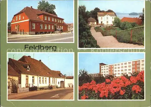 Feldberg Mecklenburg Rathaus Erholungsheim Freundschaft Kat. Feldberger Seenlandschaft
