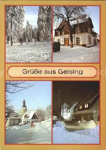 Geising Erzgebirge im Winter Hotel Geisinghof  Kat. Geising Osterzgebirge