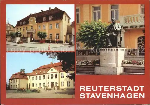 Stavenhagen Fritz Reuter Museum und Denkmal Kat. Stavenhagen Reuterstadt