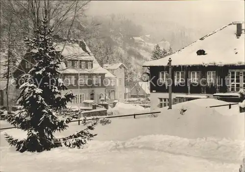 Kipsdorf Verschneiter Bahnhof Kat. Altenberg