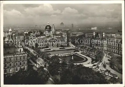 Hamburg Sievekingsplatz Fliegeraufnahme Kat. Hamburg