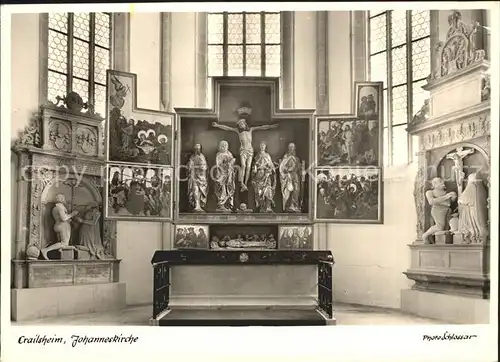 Crailsheim Johanneskirche Altar Kat. Crailsheim