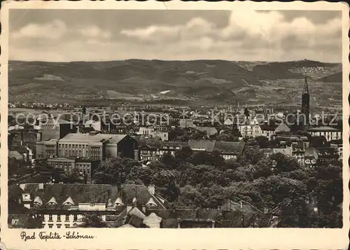 Bad Teplitz Schoenau Sudetenland Stadtblick Kat. Teplice