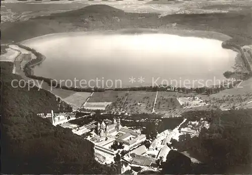 Maria Laach Glees Abtei Fliegeraufnahme / Glees /Ahrweiler LKR