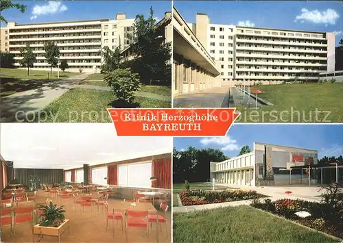 Bayreuth Klinik Herzoghoehe Speisesaal Kat. Bayreuth