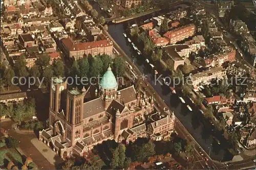 Haarlem Kathedrale Basiliek Sint Bavo Fliegeraufnahme Kat. Haarlem