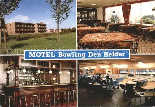Den Helder Motel Bowling Gastraum Bar Bowlingbahn Kat. Den Helder
