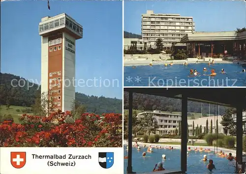 Zurzach Thermalbad Hotelturm Schwimmbecken Kat. Zurzach