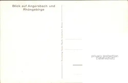Angersbach Rhoengebirge Kat. Wartenberg