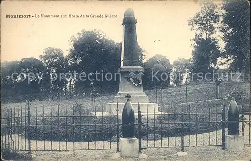 Montmort Le Monument aux Morts de la Grande Guerre Kat. Montmort