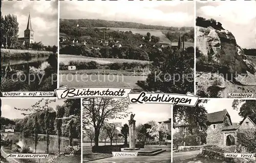 Leichlingen Rheinland Evangelische Kirche Wupper Am Hasensprung Ehrenmal Kat. Leichlingen (Rheinland)