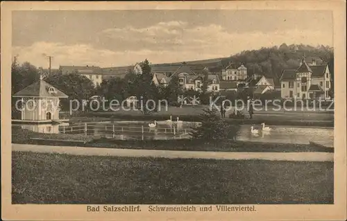 Bad Salzschlirf Schwanenteich Villenviertel Kat. Bad Salzschlirf