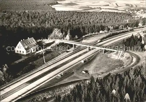 Bad Hersfeld Fliegeraufnahme Autobahraststaette Kat. Bad Hersfeld