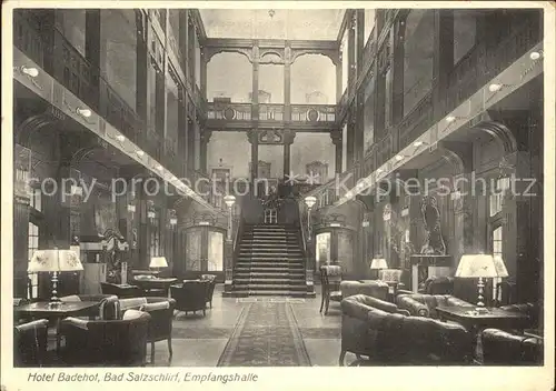 Bad Salzschlirf Hotel Badehof Empfangshalle Kat. Bad Salzschlirf