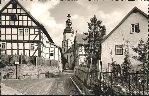 Bad Salzschlirf Dorfpartie Kath Kirche Kat. Bad Salzschlirf