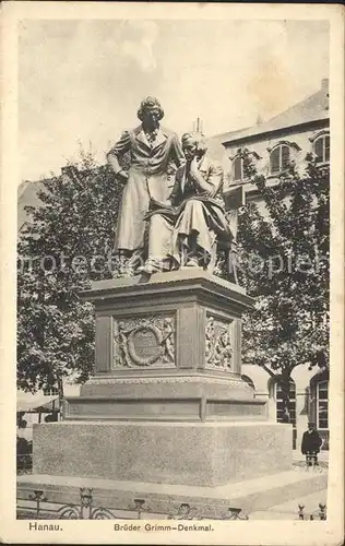 Hanau Main Gebrueder Grimm Denkmal Kat. Hanau