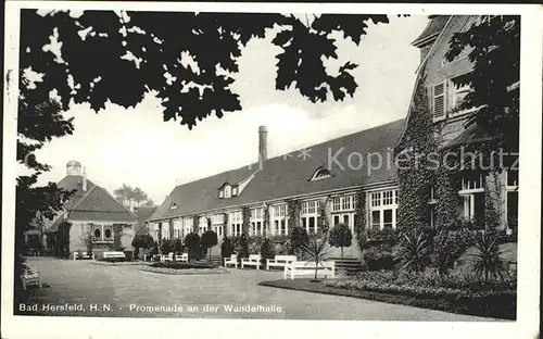 Bad Hersfeld Promenade an der Wandelhalle Kat. Bad Hersfeld