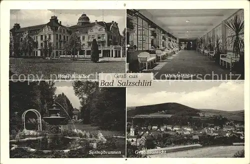 Bad Salzschlirf Hotel Badehof Wandelhalle Springbrunnen Gesamtansicht Kat. Bad Salzschlirf