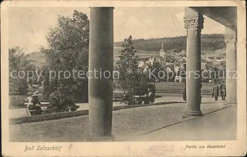 Bad Salzschlirf Partie am Badehotel Bahnpost Kat. Bad Salzschlirf